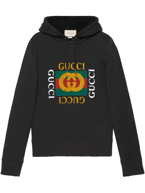 gucci full zip hoodie|Gucci oversized logo hoodie.